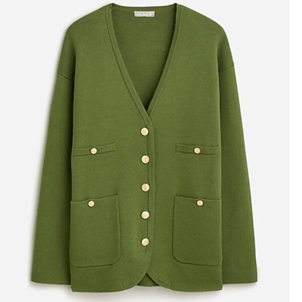 J. Crew Long V-neck sweater blazer - Picture 2 of 9